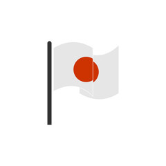 Japan flags icon set, Japan independence day icon set vector sign symbol