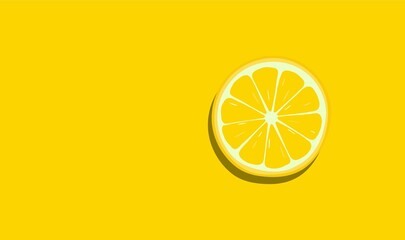 Fresh yellow lemon fruit cut wallpaper