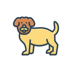 Color illustration icon for breeds