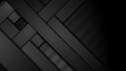 Geometry tech abstract background with black stripes