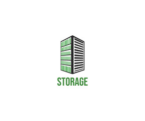 storage logo vector logo templet.