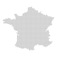 Obraz premium Map of France dotted