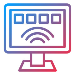 Vector Design Smart Tv Icon Style