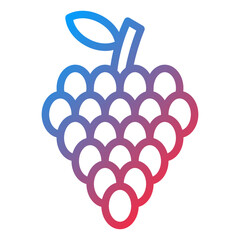 Vector Design Grapes Icon Style