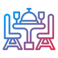 Vector Design Dining Table Icon Style