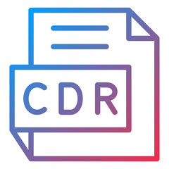 Vector Design CDR Icon Style