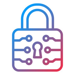 Vector Design Lock Icon Style