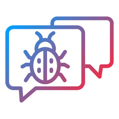 Vector Design Chat Virus Icon Style