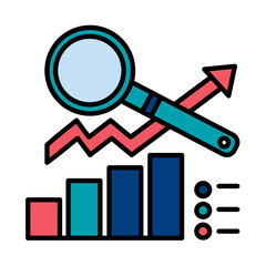 Filled Line Work flow design vector icon