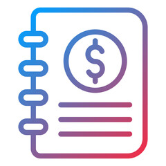 Vector Design Accounting Book Icon Style
