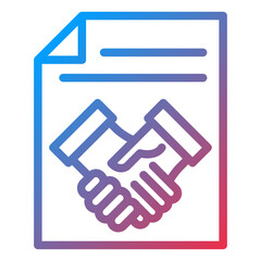 Vector Design Agreement Icon Style