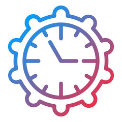 Vector Design Time Management Icon Style