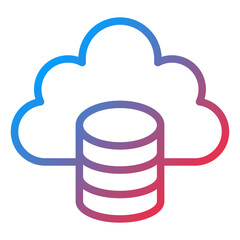 Vector Design Cloud Data Icon Style