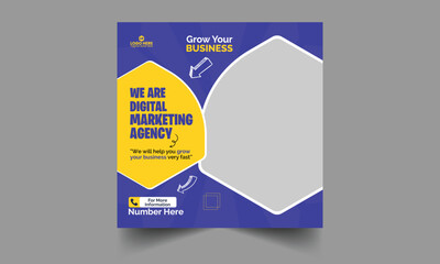 Corporate Social Media Post Template Design