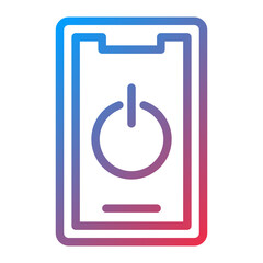 Vector Design Mobile Power Icon Style