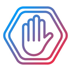 Obraz premium Vector Design Stop Sign Icon Style