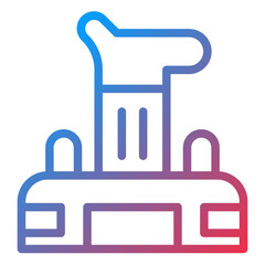 Vector Design Virtual Joystick Icon Style