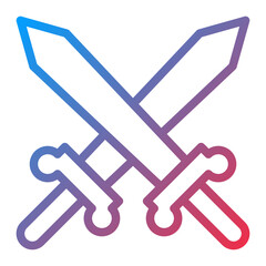Vector Design Sword Icon Style