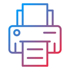 Vector Design Printer Icon Style