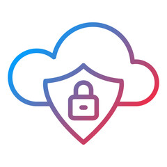 Obraz premium Vector Design Cloud Safety Icon Style