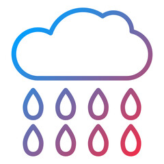 Vector Design Raining Icon Style