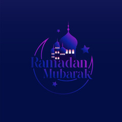 Ramadan Mubarak Festival Greeting Background Design Template, Eid Mubarak Background Design Template