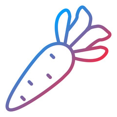Vector Design Carrots Icon Style