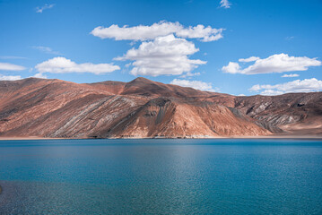 beautiful landscape of Pangong tso, Leh Ladakh, India