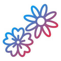 Vector Design Flowers Icon Style