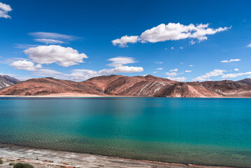 beautiful landscape of Pangong tso, Leh Ladakh, India