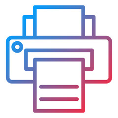 Vector Design Printer Icon Style