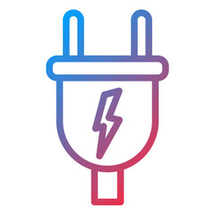Vector Design Power Plug Icon Style