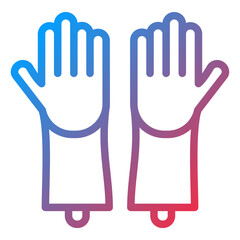 Vector Design Cleaning Gloves Icon Style