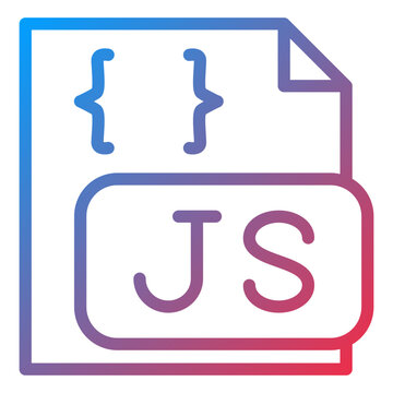 Vector Design Javascript File Icon Style