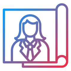 Vector Design Magazine Icon Style