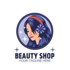 Beautiful beauty salon model logo design