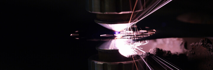 CNC laser cutting metal modern industrial technology