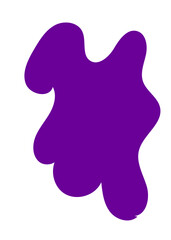 Purple Abstract Shapes Decor 