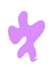 Purple Abstract Shapes Decor 