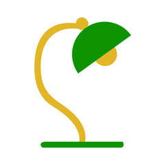 TABLE LAMP simple flat design vector icon