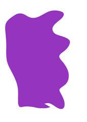 Purple Abstract Shapes Decor 