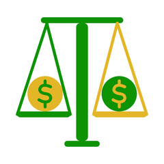 VALUES simple flat design vector icon