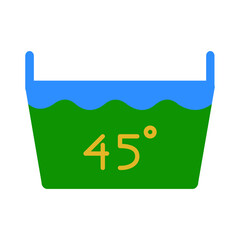 WARM WATER simple flat design vector icon