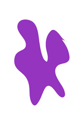 Purple Abstract Shapes Decor 