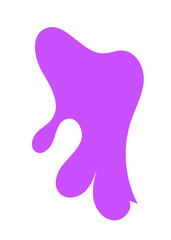 Purple Abstract Shapes Decor 