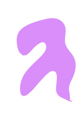 Purple Abstract Shapes Decor 