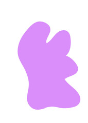 Purple Abstract Shapes Decor 