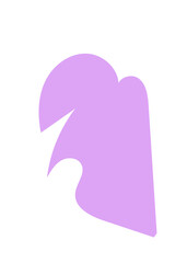 Purple Abstract Shapes Decor 