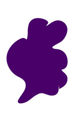 Purple Abstract Shapes Decor 