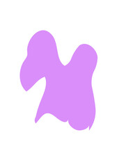 Purple Abstract Shapes Decor 